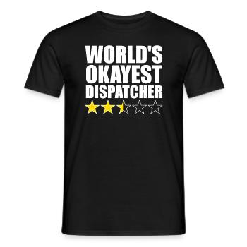 Der okayste Disponent der Welt Lustiger Disponent - Männer T-Shirt - Schwarz - Vorne - AI Model Male 178 light (178cm)