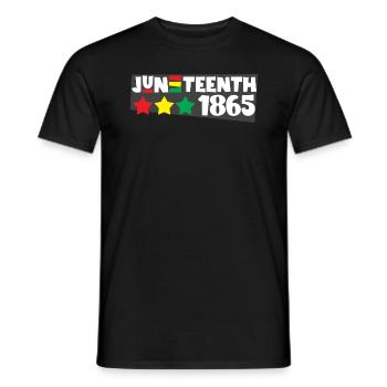 Juneteenth 1865 Black Freedom Kids Juneteenth - Männer T-Shirt - Schwarz - Vorne - AI Model Male 178 light (178cm)