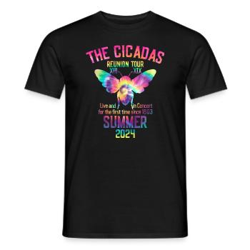 Die Cicadas Reunion Tour Sommer 2024 Damen Herren - Männer T-Shirt - Schwarz - Vorne - AI Model Male 178 light (178cm)