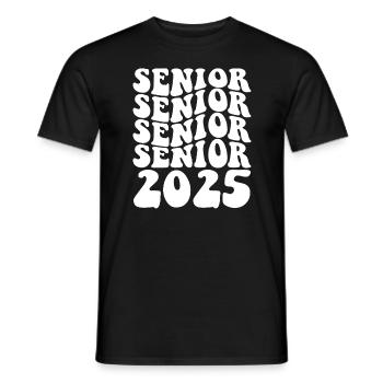 Senior 2025 Abschlussklasse von 2025 Senior 2025 - Männer T-Shirt - Schwarz - Vorne - AI Model Male 178 light (178cm)