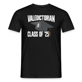 Jahrgangsbester der 25. Klasse, Abschluss 2025 - Männer T-Shirt - Schwarz - Vorne - AI Model Male 178 light (178cm)
