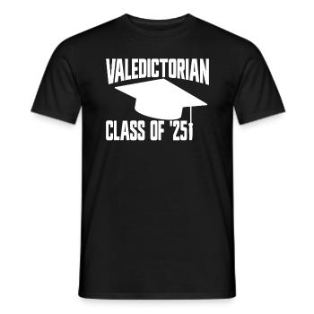 Jahrgangsbester der 25. Klasse, Abschluss 2025 - Männer T-Shirt - Schwarz - Vorne - AI Model Male 178 light (178cm)