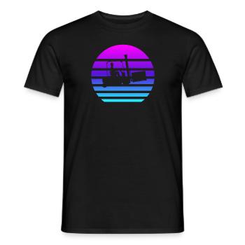 Gabelstaplerfahrer Vaporwave-Gabelstaplerfahrer - Männer T-Shirt - Schwarz - Vorne - AI Model Male 178 light (178cm)