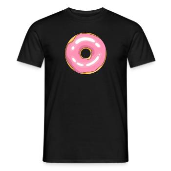 Donut Kostüm Lustiger Donut Halloween Donut - Männer T-Shirt - Schwarz - Vorne - AI Model Male 178 light (178cm)