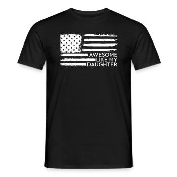Großartig wie meine Tochter - Männer T-Shirt - Schwarz - Vorne - AI Model Male 178 light (178cm)