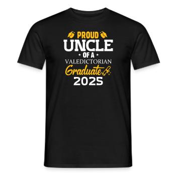 Onkel einer Absolventenfamilie 2025 - Männer T-Shirt - Schwarz - Vorne - AI Model Male 178 light (178cm)