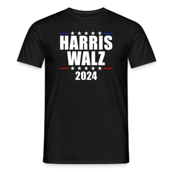Harris Walz 2024 Kamala Harris 24 Präsident Harris - Männer T-Shirt - Schwarz - Vorne - AI Model Male 178 light (178cm)