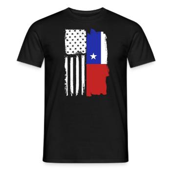 Chilenischer Amerikaner, stolze chilenische Wurzel - Männer T-Shirt - Schwarz - Vorne - AI Model Male 178 light (178cm)