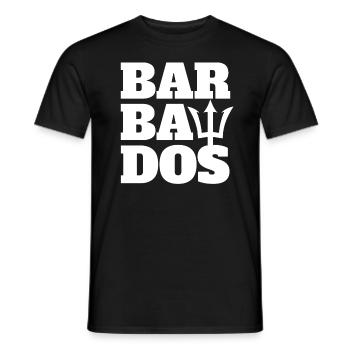 Barbados Stolze Barbadier Bajan Patriotisches Barb - Männer T-Shirt - Schwarz - Vorne - AI Model Male 178 light (178cm)