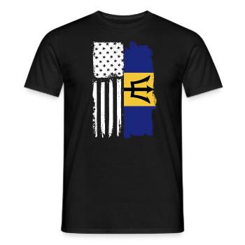 Bajan American Proud Barbadian Roots Barbados - Männer T-Shirt - Schwarz - Vorne - AI Model Male 178 light (178cm)