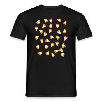 Candy Corn Kostüm Halloween Love Candy Corn - Männer T-Shirt - Schwarz - Vorne - AI Model Male 178 light (178cm)