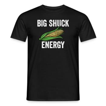 Big Shuck Energy Corn Farmer Big Shuck Energy Corn - Men's T-Shirt - black - Front - AI Model Male 178 light (178cm)