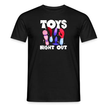 Toys Night Out Raunchy Humor Frauen Peinlich - Männer T-Shirt - Schwarz - Vorne - AI Model Male 178 light (178cm)
