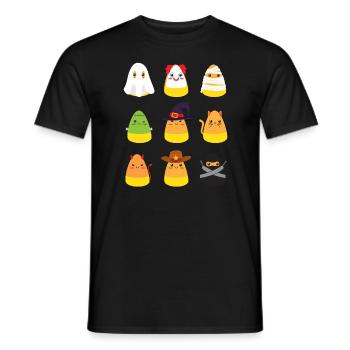 Candy Corn Kostüme Halloween Kinder Candy Corn - Männer T-Shirt - Schwarz - Vorne - AI Model Male 178 light (178cm)