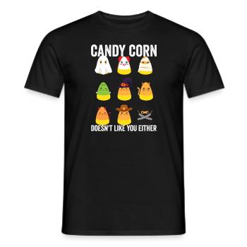 Candy Corn mag dich auch nicht, Halloween - Männer T-Shirt - Schwarz - Vorne - AI Model Male 178 light (178cm)