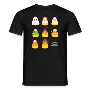 Candy Corn Kostüme Halloween Kinder Candy Corn - Männer T-Shirt - Schwarz - Vorne - AI Model Male 178 light (178cm)