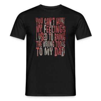 Ich kann meine Gefühle nicht verletzen. Habe meine - Männer T-Shirt - Schwarz - Vorne - AI Model Male 178 light (178cm)