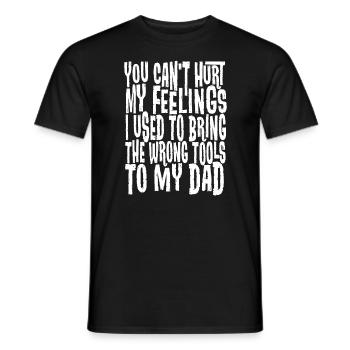 Ich kann meine Gefühle nicht verletzen. Habe meine - Männer T-Shirt - Schwarz - Vorne - AI Model Male 178 light (178cm)