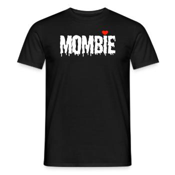 Mombie Mom Halloween Mom Zombie Mombie - Men's T-Shirt - black - Front - AI Model Male 178 light (178cm)