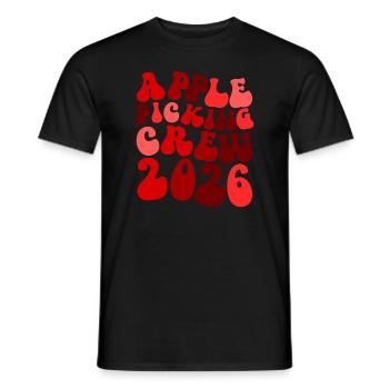 Apple Picking Crew 2026 Orchard Apple Picking Crew - Men's T-Shirt - black - Front - AI Model Male 178 light (178cm)