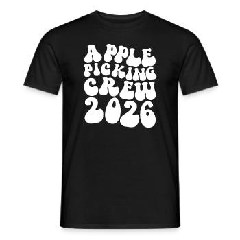 Apple Picking Crew 2026 Orchard Apple Picking Crew - Men's T-Shirt - black - Front - AI Model Male 178 light (178cm)