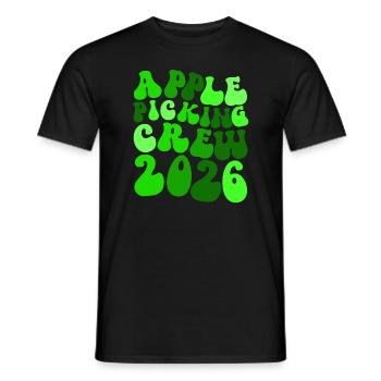 Apple Picking Crew 2026 Orchard Apple Picking Crew - Men's T-Shirt - black - Front - AI Model Male 178 light (178cm)