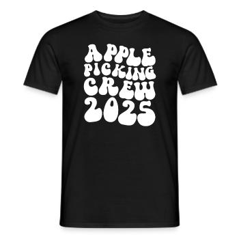 Apple Picking Crew 2025 Orchard Apple Picking Crew - Men's T-Shirt - black - Front - AI Model Male 178 light (178cm)