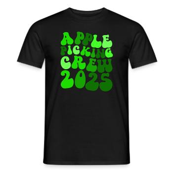 Apple Picking Crew 2025 Orchard Apple Picking Crew - Men's T-Shirt - black - Front - AI Model Male 178 light (178cm)