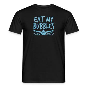 Eat My Bubbles Équipe de natation Eat My Bubble - T-shirt homme - noir - Devant - AI Model Male 178 light (178cm)