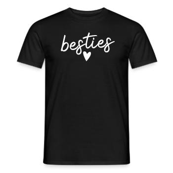Besties Bester Freund Süße beste Freundin Besties - Männer T-Shirt - Schwarz - Vorne - AI Model Male 178 light (178cm)