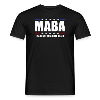 Machen Sie America Brat Again zu einem lustigen Br - Männer T-Shirt - Schwarz - Vorne - AI Model Male 178 light (178cm)