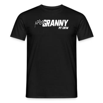 Pit Crew Granny Race Geburtstag Familie Racing Gra - Männer T-Shirt - Schwarz - Vorne - AI Model Male 178 light (178cm)