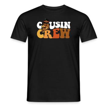Cousin Crew Matching Family Thanksgiving Crew - Men's T-Shirt - black - Front - AI Model Male 178 light (178cm)