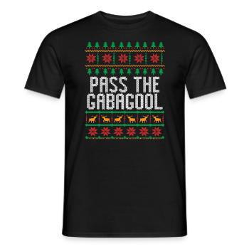 Remettre le pull de Noël gabagool Gaba - T-shirt homme - noir - Devant - AI Model Male 178 light (178cm)