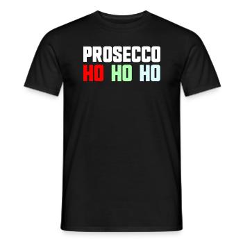 Prosecco Ho Ho Ho Fête de Noël Prosecco - T-shirt homme - noir - Devant - AI Model Male 178 light (178cm)
