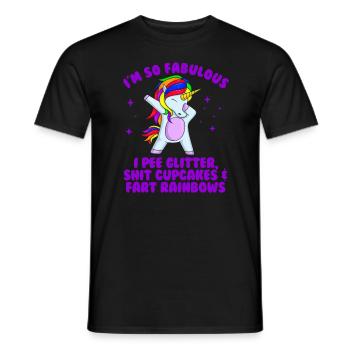Je suis si fabuleux licorne sarcasme femme oeuf - T-shirt homme - noir - Devant - AI Model Male 178 light (178cm)