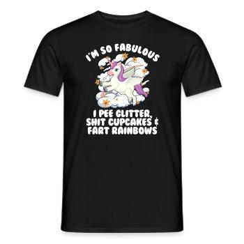 Je suis si fabuleux licorne sarcasme femme oeuf - T-shirt homme - noir - Devant - AI Model Male 178 light (178cm)