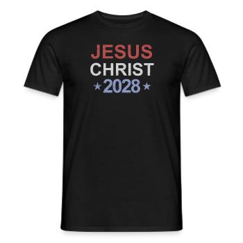 Jésus-Christ 2028 Choisissez Jésus - T-shirt homme - noir - Devant - AI Model Male 178 light (178cm)