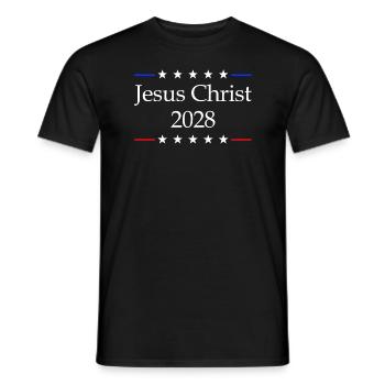 Jésus-Christ 2028 Choisissez Jésus - T-shirt homme - noir - Devant - AI Model Male 178 light (178cm)
