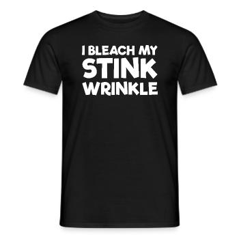 I Bleach My Stink Wrinkle Damen Raunchypeinliches - Männer T-Shirt - Schwarz - Vorne - AI Model Male 178 light (178cm)