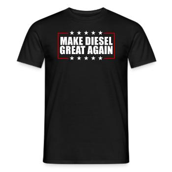 Machen Sie Diesel wieder großartig. Lustiger Diese - Männer T-Shirt - Schwarz - Vorne - AI Model Male 178 light (178cm)