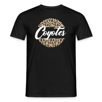 Coyotes High School Maskottchen Sportmannschaft Co - Männer T-Shirt - Schwarz - Vorne - AI Model Male 178 light (178cm)