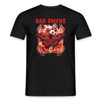 Bad Omens Moth Grunge Goth Bad Omens - Männer T-Shirt - Schwarz - Vorne - AI Model Male 178 light (178cm)