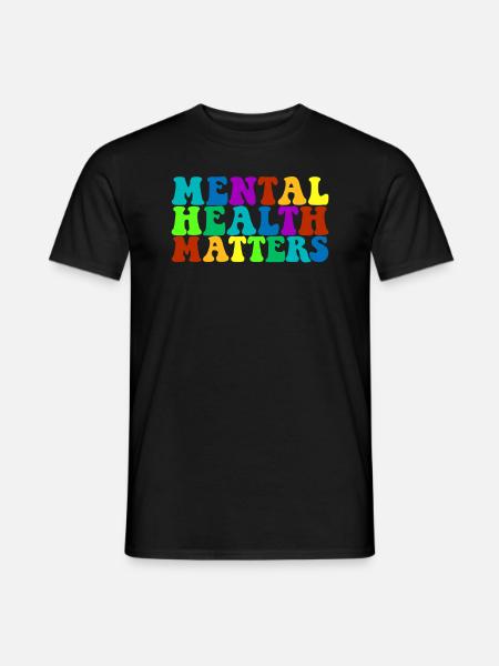 Bewusstsein für psychische Gesundheit Psychische G - Männer T-Shirt - Schwarz