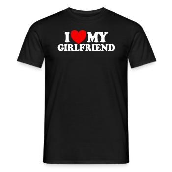 Ich liebe meine Freundin, passendes Paar, meine Fr - Männer T-Shirt - Schwarz - Vorne - AI Model Male 178 light (178cm)