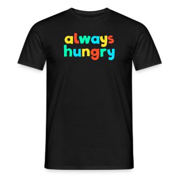 Always Hungry Brat Gen Z Kidcore Always Hungry - Men's T-Shirt - black - Front - AI Model Male 178 light (178cm)