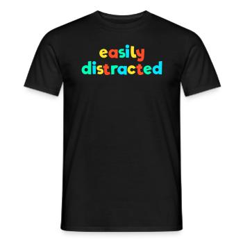 Slightly Distracted Kid Core Brat Gen Z Kidcore - Men's T-Shirt - black - Front - AI Model Male 178 light (178cm)