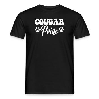 Cougar Pride High School Cougars Sportteam - Männer T-Shirt - Schwarz - Vorne - AI Model Male 178 light (178cm)