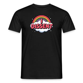 Ich widerspreche dem Protest feministischer Frauen - Männer T-Shirt - Schwarz - Vorne - AI Model Male 178 light (178cm)