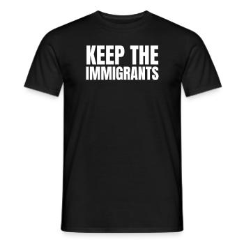Gardez les immigrants anti-racisme anti- - T-shirt homme - noir - Devant - AI Model Male 178 light (178cm)